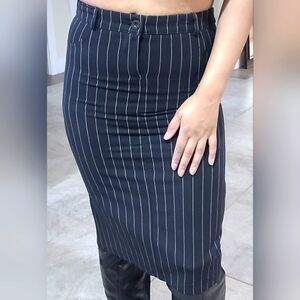 Pinstripe skirt